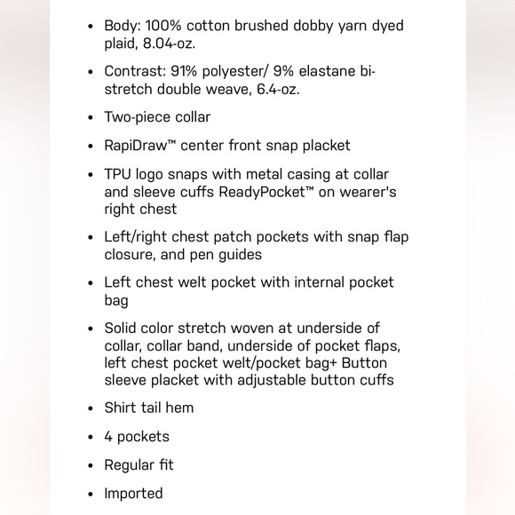 5.11 Men’s Blue and Gray Harrison Long Sleeve Flannel Shirt Style # 72523 - Picture 4 of 12